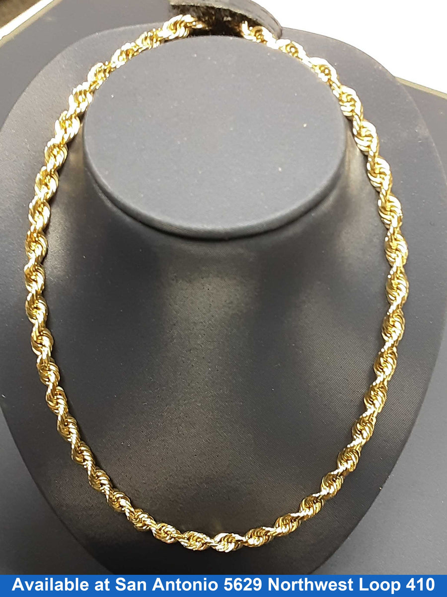 Rope Chain - Yellow Gold 10k (.417) 36.4 grams 24 inch
