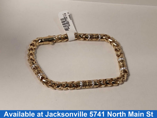 Fox Tail Bracelet - Yellow Gold 10k (.417) 12.7 grams 8 inch