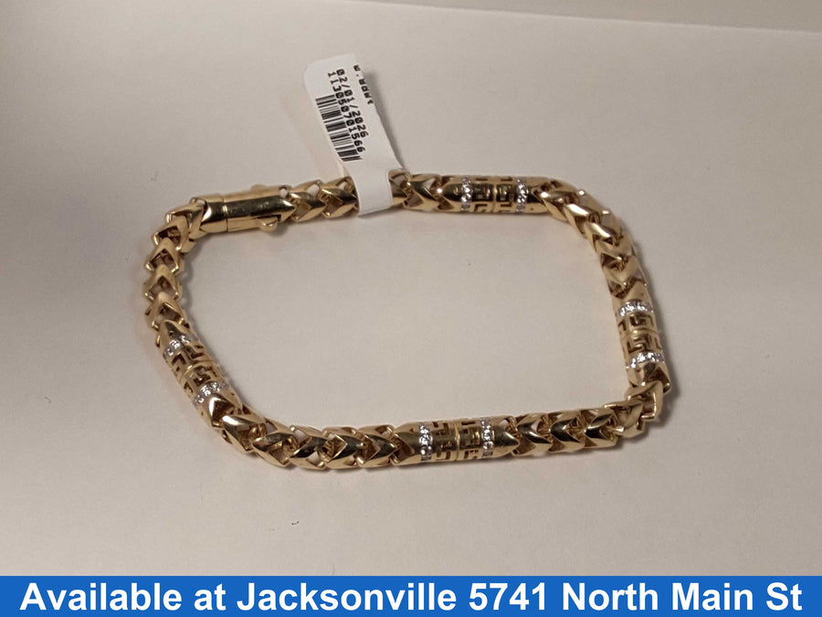 Fox Tail Bracelet - Yellow Gold 10k (.417) 12.7 grams 8 inch