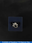 Women's Ring - White Gold 14k (.585) 5.7 grams Size 20