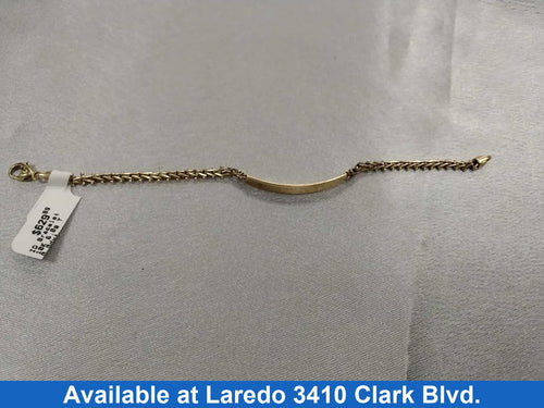 ID Bracelet - Yellow Gold 10k (.417) 6 grams 6 inch
