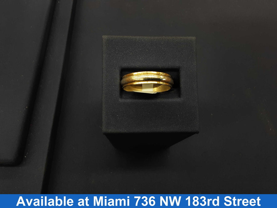 Ring - Wedding Band - Yellow Gold 14k (.585) 4.2 grams Size 11
