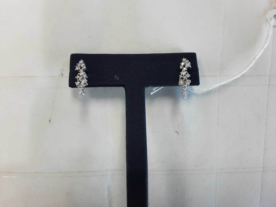 Earrings - White Gold 10k (.417) 1.9 grams