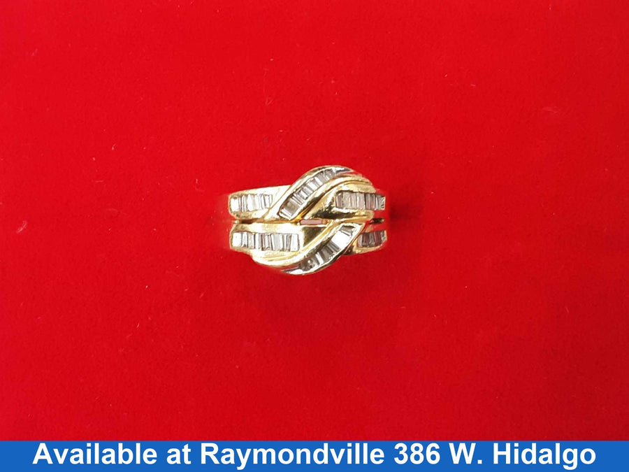 Women's Ring - Yellow Gold 14k (.585) 6.8 grams Size 8
