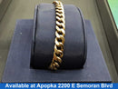 Cuban Link Bracelet - Yellow Gold 10k (.417) 13.6 grams 8 inch