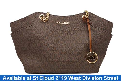 Michael Kors Jet Set Travel Large Tote Brown Purse / Handbag