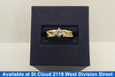 Ring - Wedding Set - Yellow Gold 14k (.585) 4.4 grams Size 8