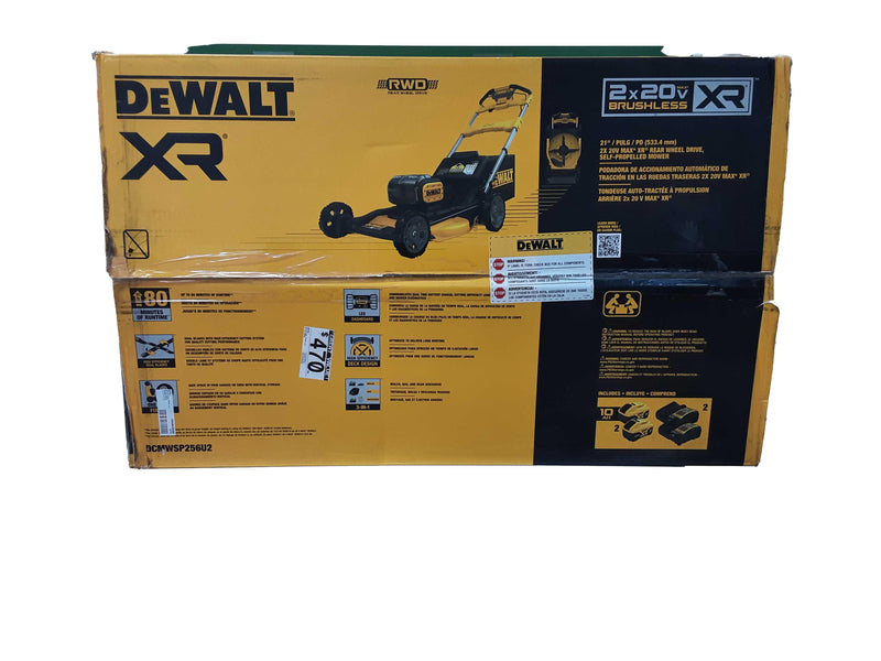 Dewalt Dcmwsp256u2 Yellow Cordless Push Lawn Mower