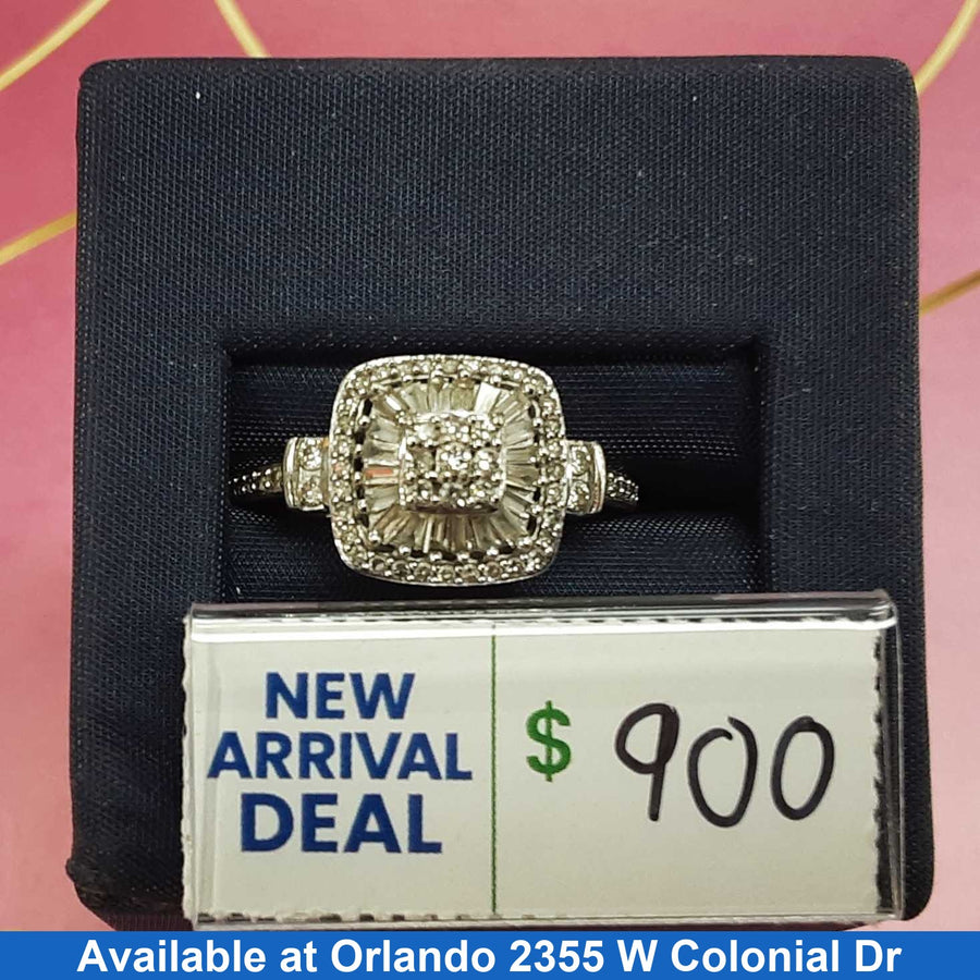 Women's Ring - White Gold 14k (.585) 3.3 grams Size 8