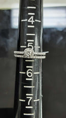 Ring - Engagement Set - White Gold 14k (.585) 3.3 grams Size 5.5
