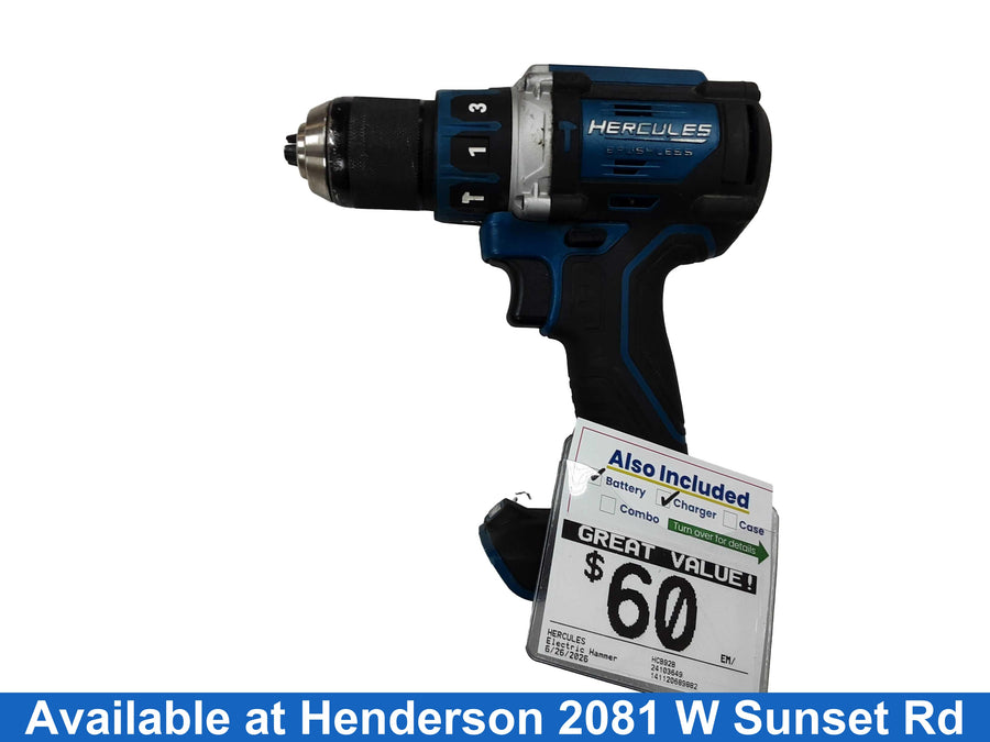 Hercules Hcb92b Blue Corded Hammer Drill