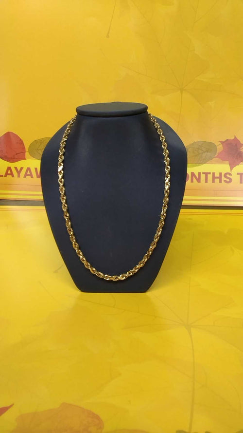 Rope Chain - Yellow Gold 14k (.585) 27.1 grams 22 inch