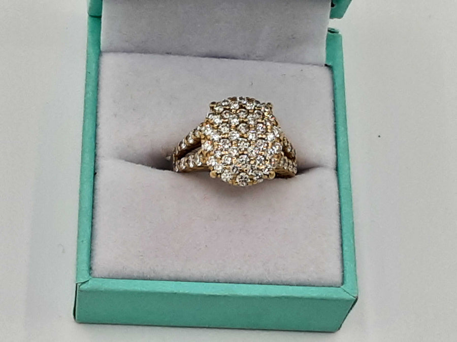 Women's Ring - Yellow Gold 14k (.585) 6.1 grams Size 6