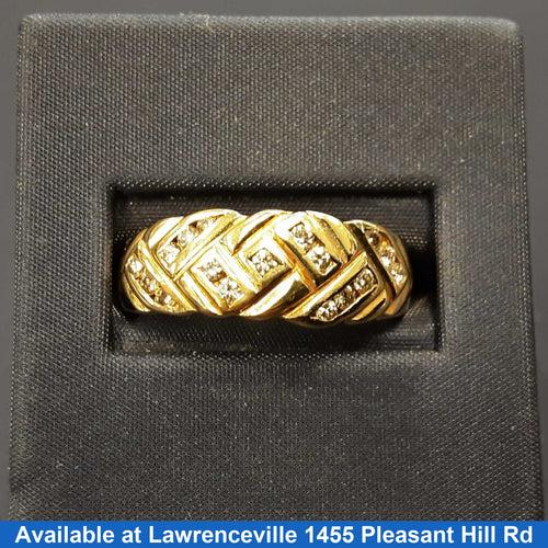 Ring - Wedding Band - Yellow Gold 14k (.585) 5.1 grams Size 20