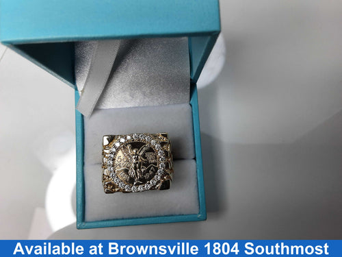 Men's Ring - Yellow Gold 10k (.417) 11.2 grams Size 10.5
