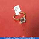 Women's Ring - Solitaire - Yellow Gold 10k (.417) 3 grams Size 9