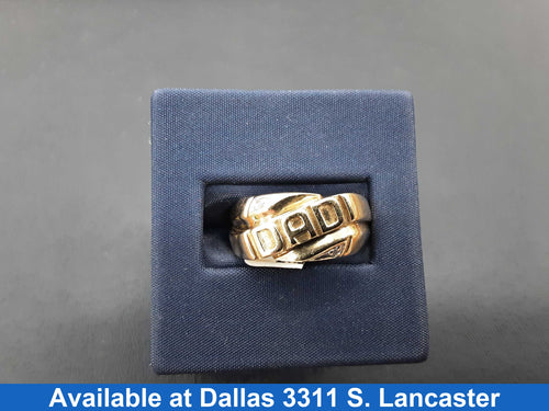 Men's Ring - Yellow Gold 10k (.417) 4.6 grams Size 8