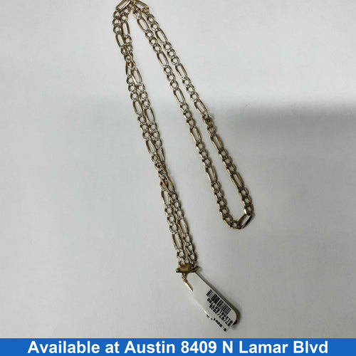 Figaro Chain - Yellow Gold 10k (.417) 14.1 grams 28 inch