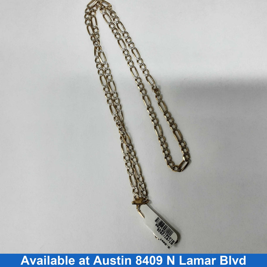 Figaro Chain - Yellow Gold 10k (.417) 14.1 grams 28 inch