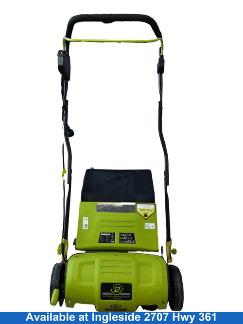 Sunjoe Aj805e Green Corded Push Lawn Mower