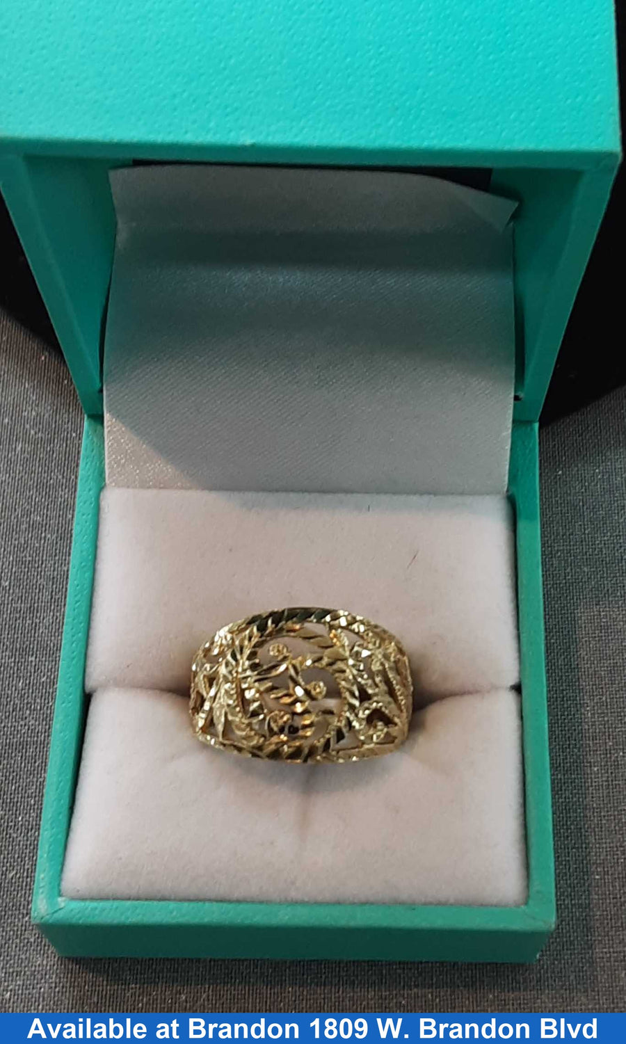 Women's Ring - Yellow Gold 10k (.417) 3 grams Size 8.5