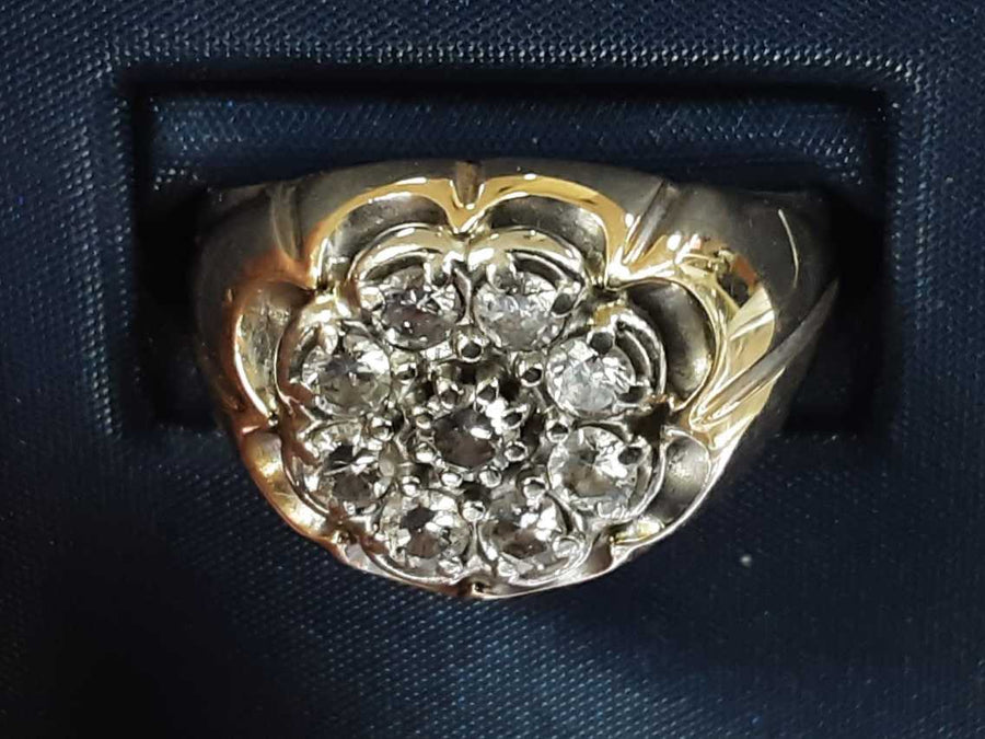 Men's Ring - Yellow Gold 14k (.585) 7.3 grams Size 10.5