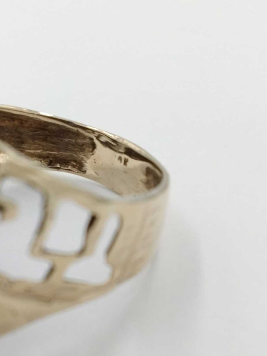 Men's Ring - Yellow Gold 10k (.417) 5.4 grams Size 10