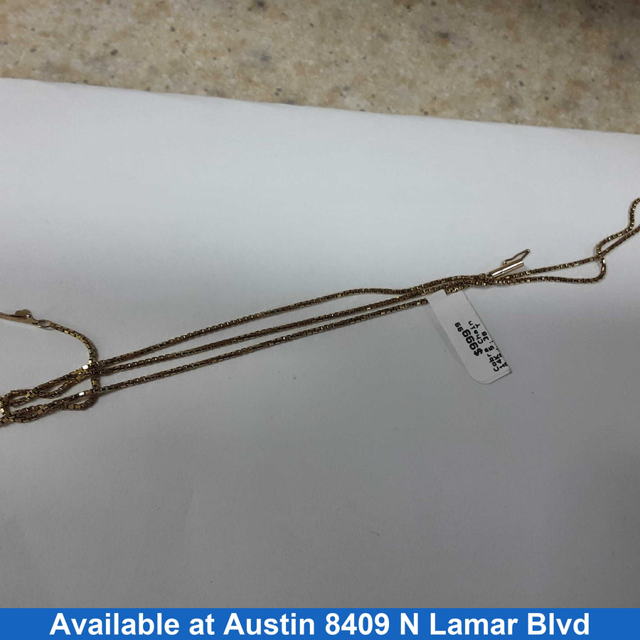 Chain - Yellow Gold 14k (.585) 5.3 grams 22 inch