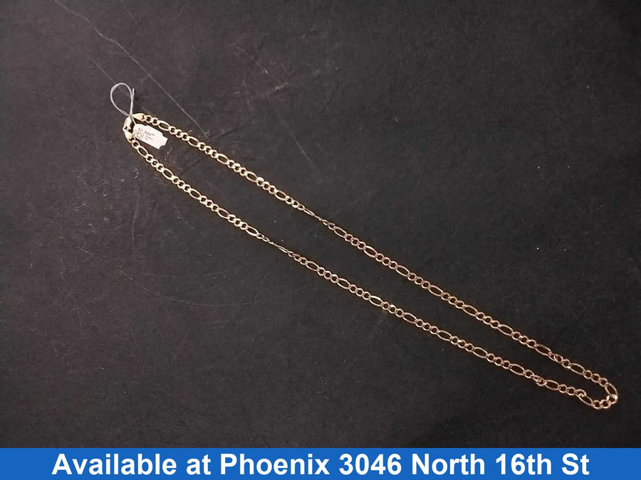 Figaro Chain - Yellow Gold 14k (.585) 25.7 grams 24 inch