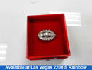 Ring - Wedding Set - White Gold 14k (.585) 6.5 grams Size 8