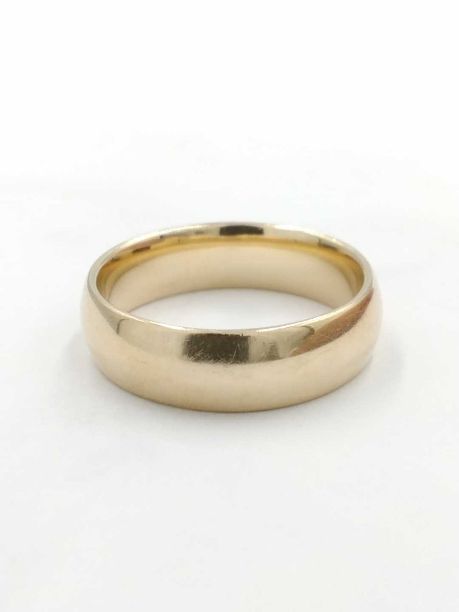 Ring - Wedding Band - Yellow Gold 10k (.417) 6.8 grams Size 9.5
