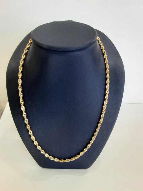 Rope Chain - Yellow Gold 10k (.417) 3.4 grams 22 inch