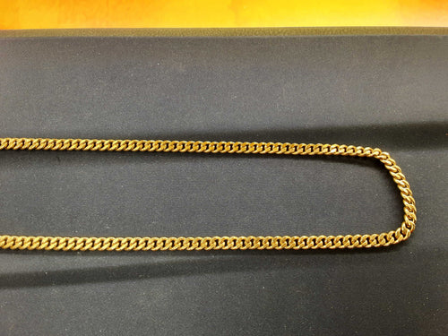 Cuban Link Chain - Yellow Gold 10k (.417) 32 grams 18 inch
