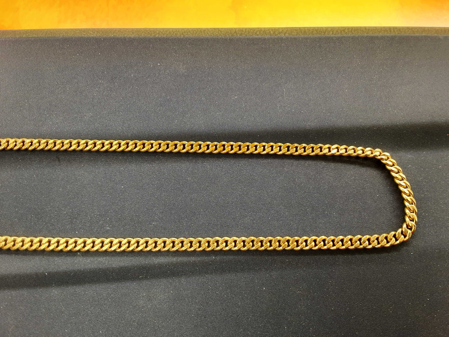 Cuban Link Chain - Yellow Gold 10k (.417) 32 grams 18 inch