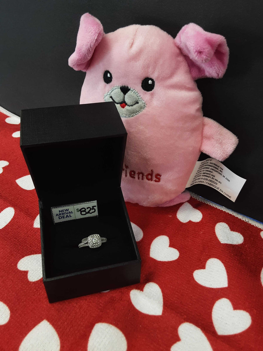Ring - Engagement Set - White Gold 14k (.585) 2.6 grams Size 5