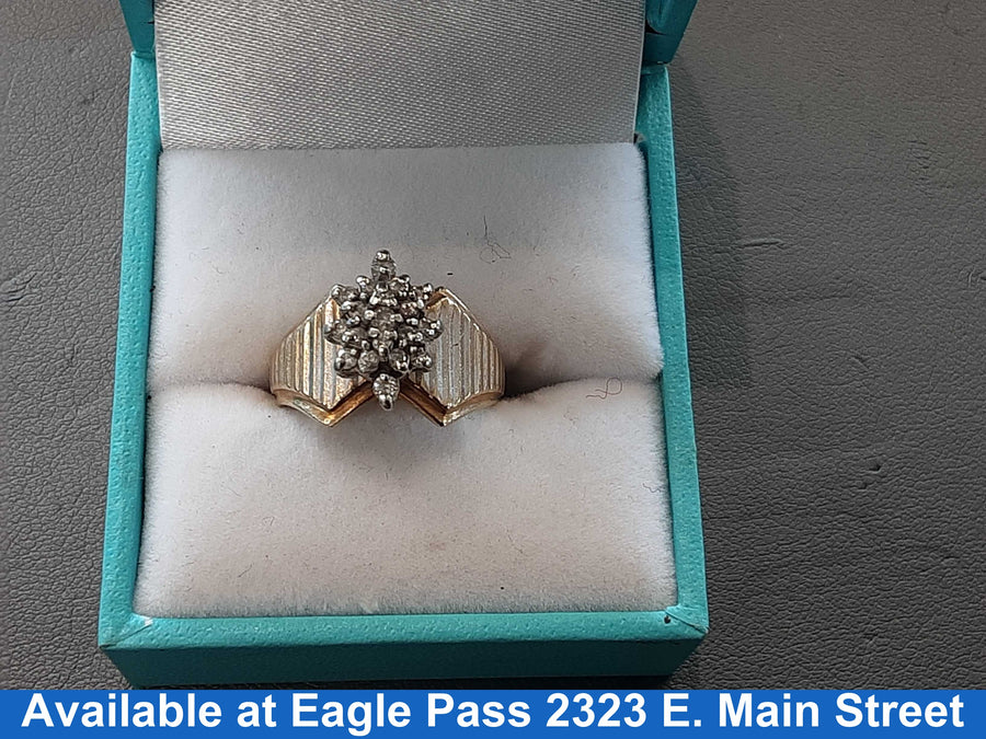 Women's Ring - Yellow Gold 10k (.417) 4.7 grams Size 5
