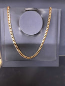 Cuban Link Chain - Yellow Gold 10k (.417) 24.3 grams 24 inch