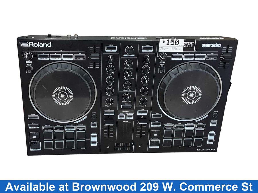Roland Dj-202 Black DJ Turntable
