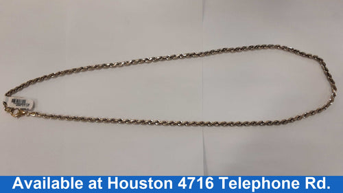 Rope Chain - White Gold 14k (.585) 40.6 grams 26 inch