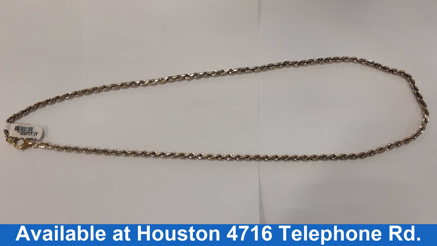 Rope Chain - White Gold 14k (.585) 40.6 grams 26 inch