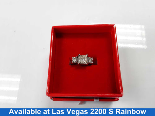 Ring - Wedding Set - White Gold 14k (.585) 4.2 grams Size 8
