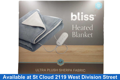 Bliss Heated Blanket Gray Other Household Appliance