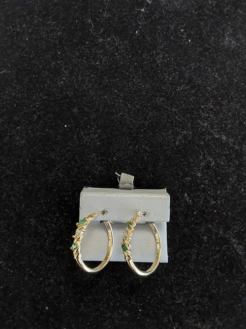 Hoop Earrings - Yellow Gold 10k (.417) 2.8 grams