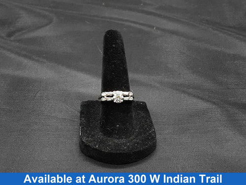 Ring - Engagement Set - White Gold 14k (.585) 4.4 grams Size 4