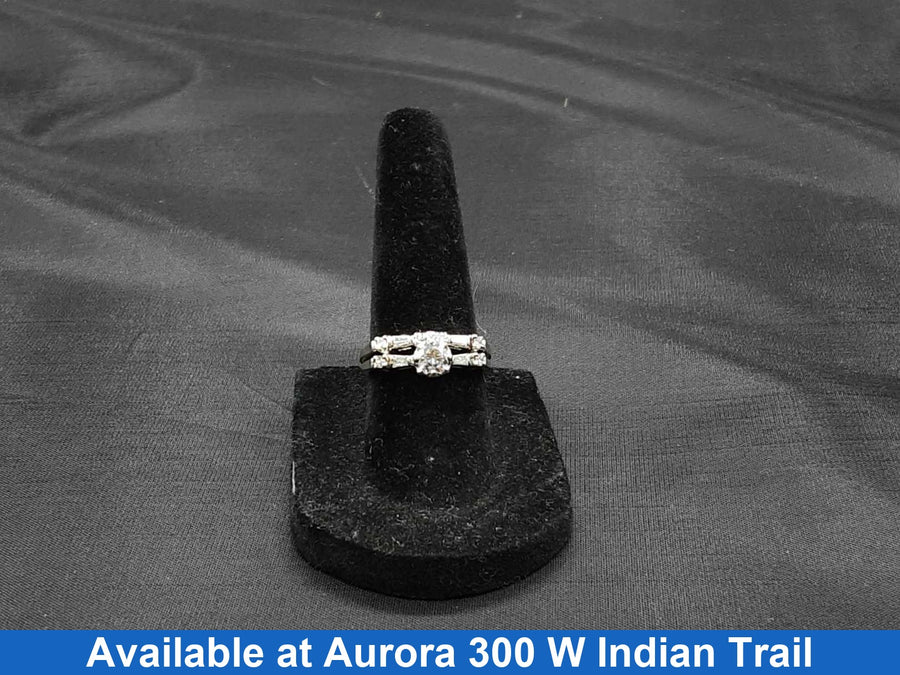 Ring - Engagement Set - White Gold 14k (.585) 4.4 grams Size 4