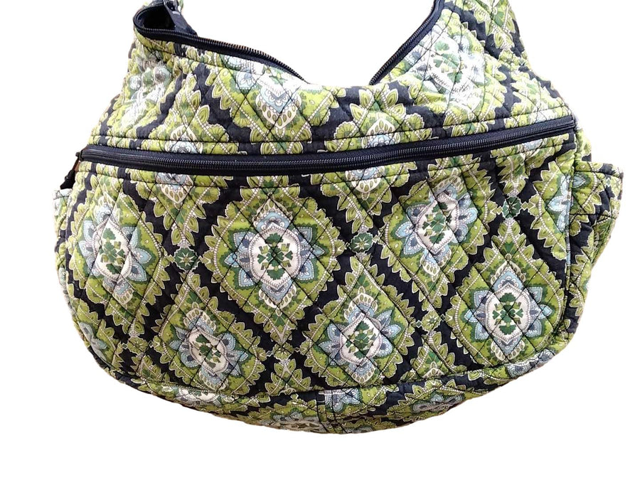 Vera Bradley Green And Blue Soft Bag Green Purse / Handbag