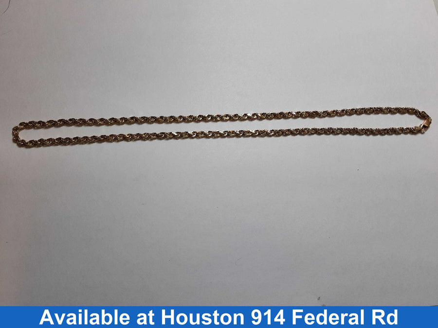 Rope Chain - Yellow Gold 10k (.417) 13.1 grams 18 inch