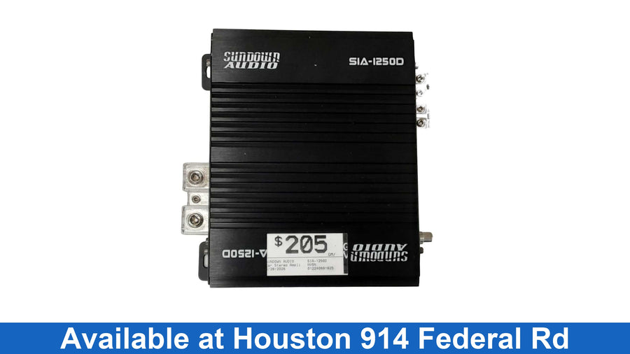 Sundown Audio Sia-1250d Black Car Audio Amplifier