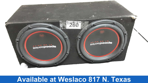 Speed Series Black Car Sub-Woofer