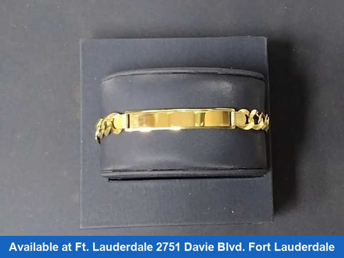 ID Bracelet - Yellow Gold 14k (.585) 14.9 grams 9 inch